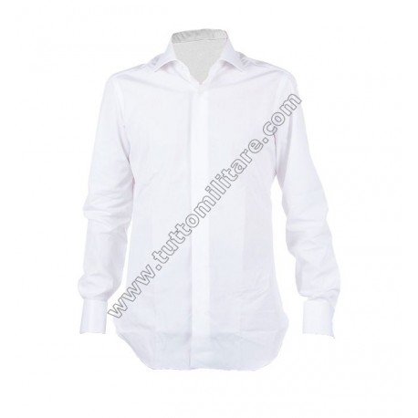 Camicia Bianca Gala Polsi Doppi per Gemelli