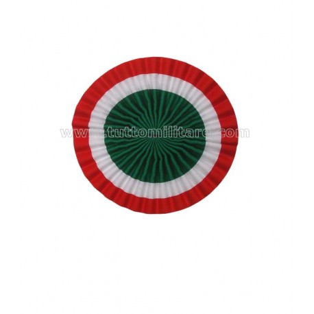 Coccarda Tricolore 10 cm. per Lucerna