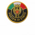 Scudetto Ricamato Polizia di Stato Tondo