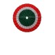 Coccarda Tricolore Italia Diametro 8,5 cm.