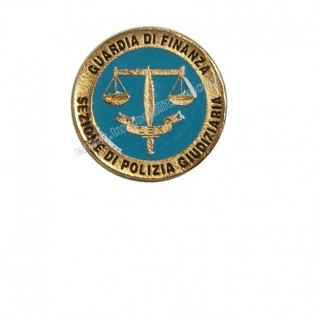 Distintivo Metallo Polizia Giudiziaria Guardia di Finanza