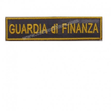 Targhetta Guardia di Finanza Rettangolare con Velcro