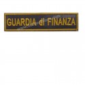 Targhetta Guardia di Finanza Rettangolare con Velcro