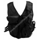 Gilet Tattico Nero in Cordura