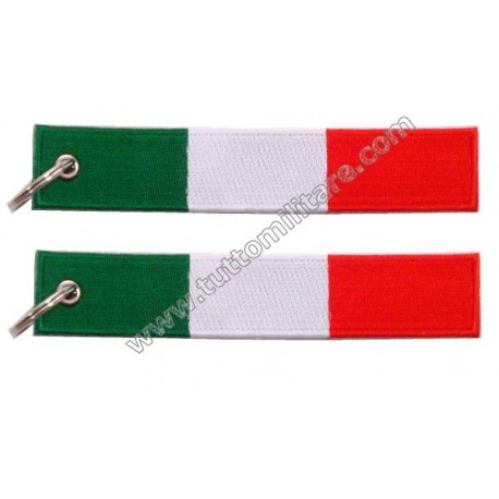 Portachiavi ricamato Italia