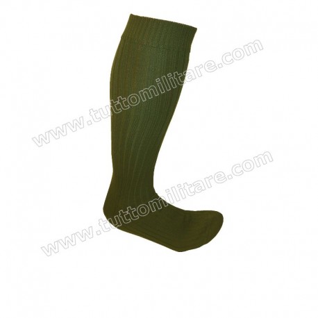 Calzettoni Misto Lana Verde Oliva