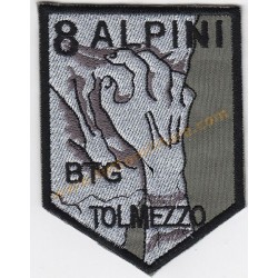 Scudetto Ricamato Battaglione Alpini Tolmezzo
