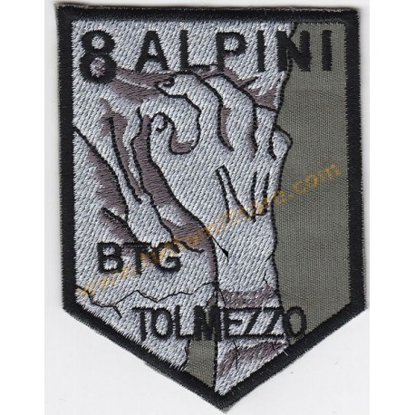 Scudetto Ricamato Battaglione Alpini Tolmezzo