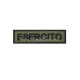 Targhetta Ricamata Esercito Fondo Verde Oliva con Velcro