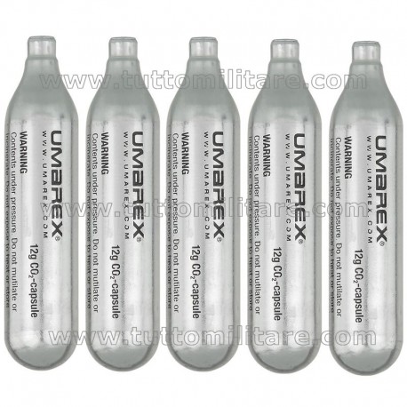 Set 5 Ricariche Gas Umarex CO2 Pistole Softair