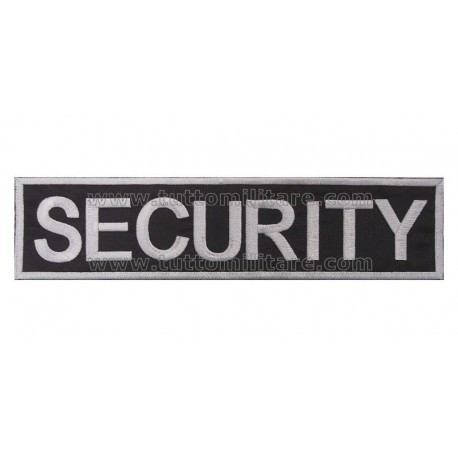 Targhetta Ricamata SECURITY