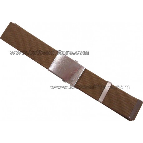 Cintura Kaki con Fibbia Neutra