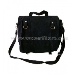 Borsa Nera in Canvas con Tracolla