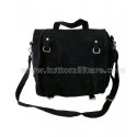 Borsa Nera in Canvas con Tracolla