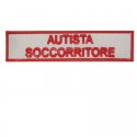 Targhetta Autista Soccorritore Ricamata con Velcro