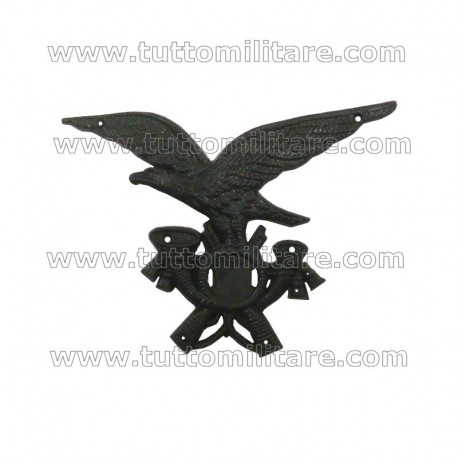 Fregio Plastica Nera Norvegese Fanteria Alpina  Truppa