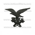 Fregio Plastica Nera Norvegese Fanteria Alpina Truppa