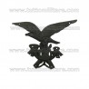 Fregio Plastica Nera Norvegese Fanteria Alpina Truppa