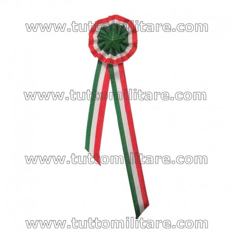 Coccarda a Due Code Tricolore Italia