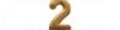 Numerino 2 Ottone Dorato