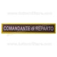 Targhetta Plastica Comandante Reparto Guardia Finanza