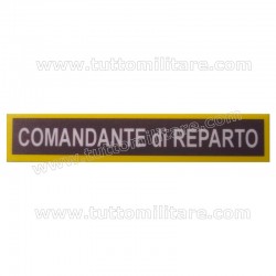 Targhetta Plastica Comandante Reparto Guardia Finanza
