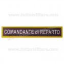 Targhetta Plastica Comandante Reparto Guardia Finanza