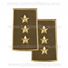 Tubolari Plastica Kaki Capitano Esercito