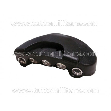 Torcia 5 Led per Visiera Cappellino