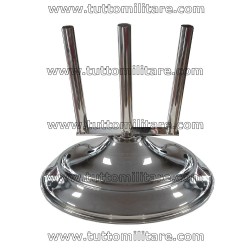 Base da Ufficio Ottone Cromato Lucido 3 Innesti