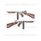 Fucile Softair Thompson M1A1 Silver
