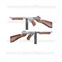 Fucile Softair Thompson M1A1 Silver