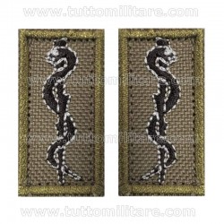 Mostrine Ufficiale Medico Corpo Militare Croce Rossa