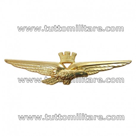 Brevetto Metallo Aquila Stilizzata Pilota Aeronautica Militare