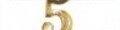 Numero 5 Ottone Dorato