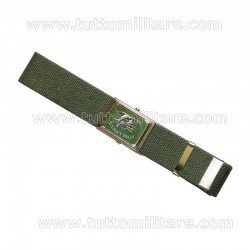 Cintura Militare Verde Navy Seals con Fibbia Vetrificata