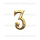 Numerale 3 per Cappello Alpino