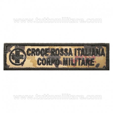 Targhetta Ricamata Corpo Militare Croce Rossa