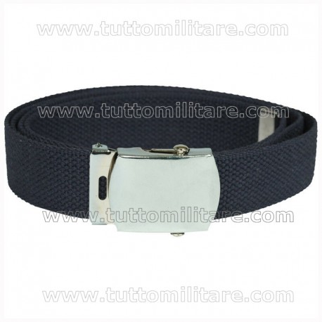 Cintura Blu Fibbia Neutra