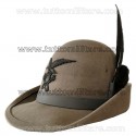 Cappello Alpino Truppa Fanteria Alpina Fregio Plastica Nera