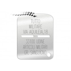 Piastrina Identificativa Esercito Personalizzata