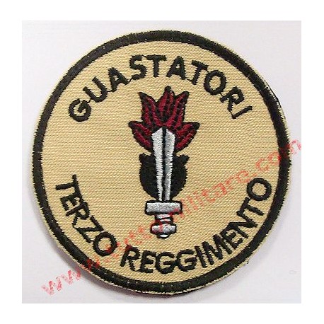 Scudetto Tondo Terzo Reggimento Genio Guastatori