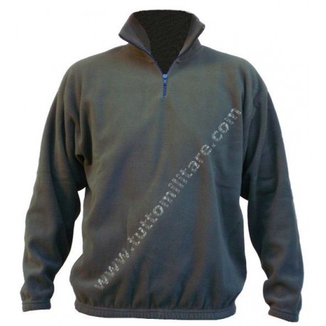 Maglione Pile Verde Oliva